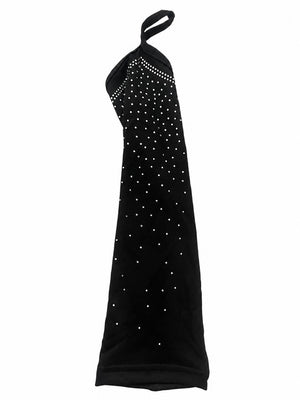 Black Rhinestone Performance Arm Gloves