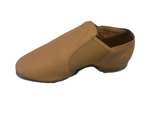 Split Sole Neoprene Elastic and Leather Pull On Jazz Shoes Booties